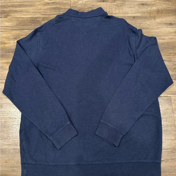 Ralph Lauren Polo 1/4 Zip Blue Sweater Sz XLT - Picture 2 of 7